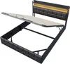 Letto imbottito CDGlobal 140x200cm con USB e rete a doghe, Anteprima dell’immagine prodotto 9