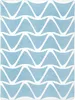 A repeating geometric pattern of light blue triangles with white outlines on a white background. Anteprima dell’immagine prodotto