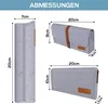 wortek Filz Federmäppchen - Grau - Federmappe Mäppchen Produktbild-Vorschau 7