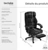 Chaise de bureau JILIEN avec repose-pieds et revêtement en Voir les images du produit 6