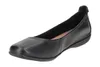 A single black leather ballet flat shoe is shown against a white background. Anteprima dell’immagine prodotto