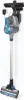 A cordless stick vacuum cleaner is mounted on a wall-mounted charging station. Produktbild-Vorschau
