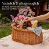 Creative Home Große Picknickkorb Weidenkorb mit Henkel Produktbild-Vorschau 5