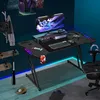 Jopassy Z-förmiger Gaming Schreibtisch Computertisch Produktbild-Vorschau 1