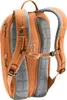 The back of an orange backpack is shown against a white background. Produktbild-Vorschau