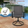 COSTWAY 2er Set Gartenstühle 360° drehbar, Terrassenstühle Produktbild-Vorschau 3