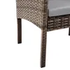 Close-up of the leg and woven texture of a chair or sofa. Produktbild-Vorschau