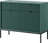 Kommode: 2 Schubladen, 2 Türen, Labrador, Schwarz, 104 x 83 Produktbild-Vorschau 1