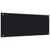vidaXL Alzatina da cucina nera 100x40 cm in vetro temperato Anteprima dell’immagine prodotto 4