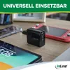 InLine USB PD Netzteil GaN Ladegeraet 3-Port USB-C+ USB-A Produktbild-Vorschau 5