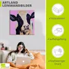 ARTland Leinwandbild Kuh Lotte Größe: 50x50 cm Produktbild-Vorschau 3