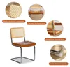 Set van 2 eetkamerstoelen van kunstleer met chromen poten, Productafbeelding-voorbeeld 5