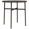 vidaXL Table d'appoint brune 45 cm Poly rotin Voir les images du produit 1