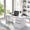 Dmora Scrivania Ardina 60x139x75h cm Bianco Opaco\, Anteprima dell’immagine prodotto 2