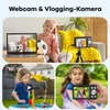 Collage of images showing a girl using a digital camera and a child playing with water. Produktbild-Vorschau