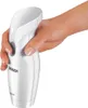 A hand holding a white Bosch hand blender. Produktbild-Vorschau