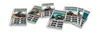 Several trading cards featuring different tractors are arranged in a fanned-out display on a white background. Produktbild-Vorschau