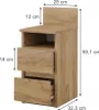 Nočný stolík Vicco Monty Dub Goldkraft 25 x 59.1 cm s 2 Náhľad obrázku produktu 2