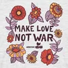 Spreadshirt Woodstock Make Love Not War Mit Blumen Rahmen Produktbild-Vorschau 2