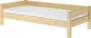 Einzelbett, Holzbett Kiefer massiv klar lackiert 90x200 Produktbild-Vorschau 1