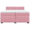 Boxspringbett mit Matratze Rosa 200x200 cm Samt Produktbild-Vorschau 6