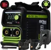 A welding machine with accessories, presented on a dark background. Produktbild-Vorschau
