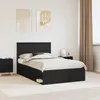 vidaXL Rám postele černý 120 x 200 cm z masivního Náhled obrázku produktu 2