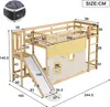 Flieks Etagenbett 90x200cm mit Lattenrost, Kinderbett mit Produktbild-Vorschau 7
