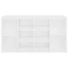 vidaXL Panca per scarpe bianca 103x30x55 cm Materiale a Anteprima dell’immagine prodotto 5