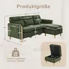 okwish Trojmístná pohovka do obývacího pokoje s taburetem a Náhled obrázku produktu 7