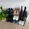 Półka na buty czarna 3 piętrowa Podgląd zdjęcia produktu 12