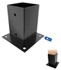 GeZu Impex Aufschraubbodenhülse 121 x 121 mm Schwarz Produktbild-Vorschau 1