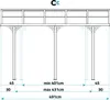 Terrassenüberdachung Carport KLEO 500L300 Aluminium Grau Produktbild-Vorschau 9