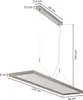 Arcchio LED-Pendelleuchte Dorean, silber, Metall, 120cm Produktbild-Vorschau 6