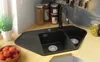 PRIMAGRAN Eckspüle Anthrazit 90x50cm, Granitspüle 1,5 Produktbild-Vorschau 7