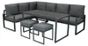 Garten Aluminium Möbelset Anthrazitgrau 7-Sitzer Outdoor Produktbild-Vorschau 10