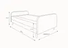 Bett für Teenager 80x200 HENRYK 3 – beige Produktbild-Vorschau 3