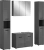 Badezimmer-Set >Soft< in Grau Hochglanz - Produktbild-Vorschau 1