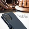 Selencia Echtleder-Hülle für das OnePlus 15R – Dunkelblau Produktbild-Vorschau 2