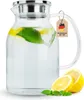 Intirilife Karaffe mit Filter in KLAR - 1,8l Krug aus Glas Produktbild-Vorschau 1