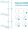Diagram showing how to install a towel holder with various accessories. Produktbild-Vorschau