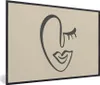 MuchoWow® Gerahmtes Poster Frau - Lippen - Abstrakt 90x60 Produktbild-Vorschau 1