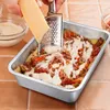 Homikit Edelstahl Auflaufform Set Rechteckig Kuchenform 2er Produktbild-Vorschau 4