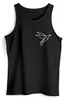 Herren Tank-Top Bedruckt Vogel Origami Polygon Brustprint Produktbild-Vorschau 2