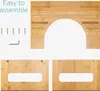 Navaris Bambus Toilettenhocker WC Hocker - Toiletten Produktbild-Vorschau 4