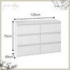YUMEBLY Kommode mit 6 Schubladen | 120x75x40 cm | Produktbild-Vorschau 3