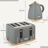 HOMCOM Wasserkocher Toaster Set mit 1,7L Wasserkocher, 4 Produktbild-Vorschau 3