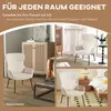 HOMCOM Ohrensessel Wohnzimmer Sessel Loungesessel Produktbild-Vorschau 6