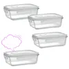 Glas Frischhaltedose Set mit Deckel  4x Vorratsdosen in Produktbild-Vorschau 1