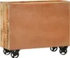 vidaXL Príborník s 3 zásuvkami 80x30x65 cm Hrubé masívne Náhľad obrázku produktu 3